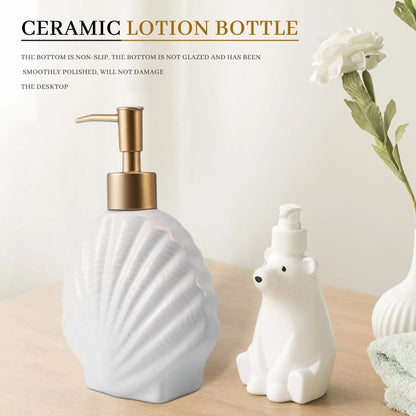 Elegant keramisk sæbedispenser