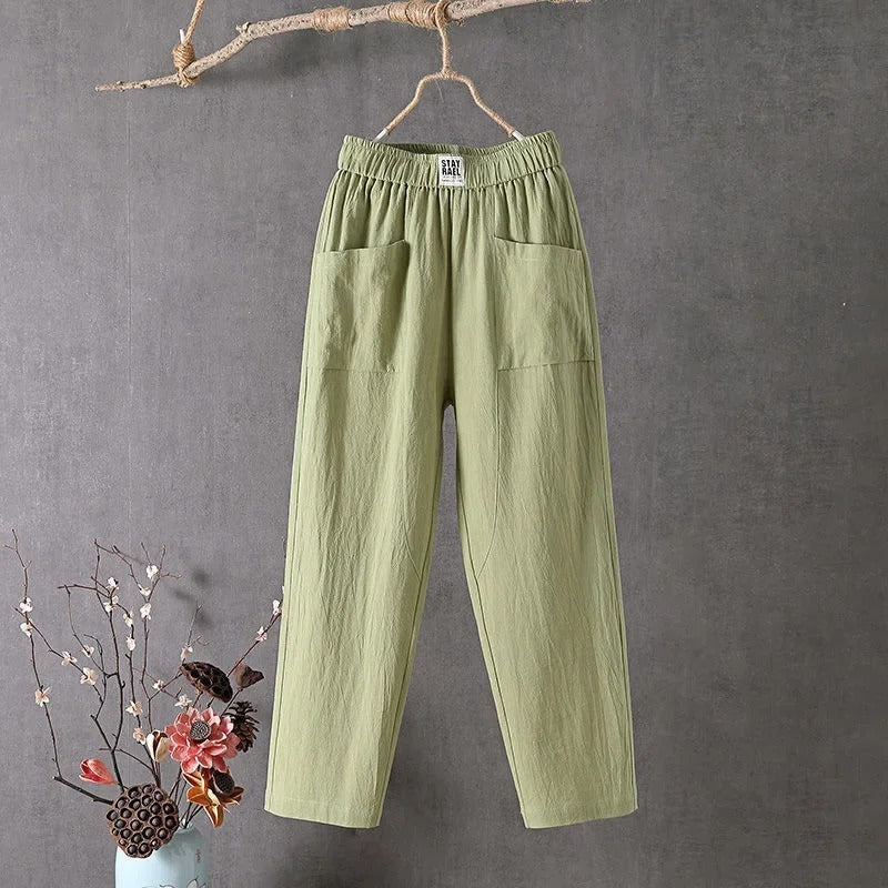 EcoEase™ - Casual Pants af bomuld og hør