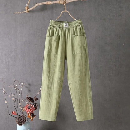EcoEase™ - Casual Pants af bomuld og hør