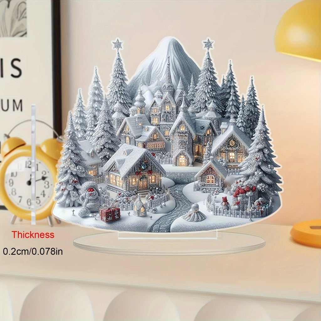 Julekrybbe Dekoration - Akryl Julepynt