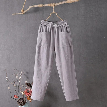 EcoEase™ - Casual Pants af bomuld og hør