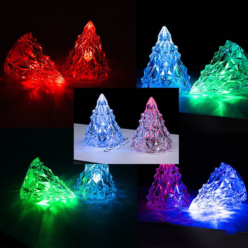 Mini LED Krystal Juletræ Natlys